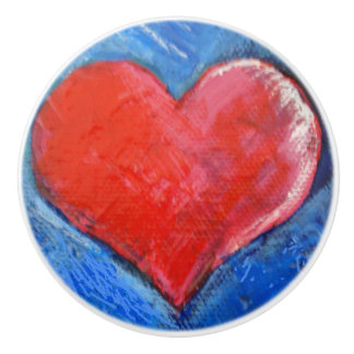 keramisk knopphjärta knopp