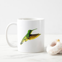 Keramisk kopp med kolibri-design