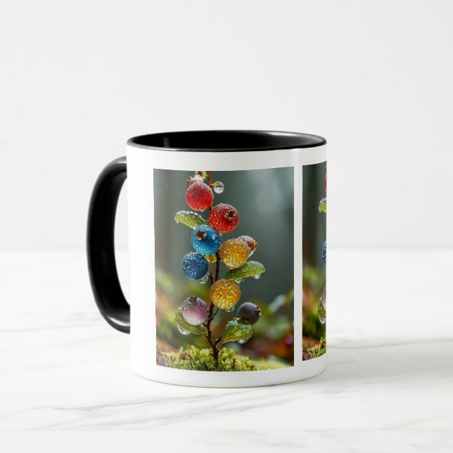 keramisk körsbär kaffemugg (Framsida vänster)