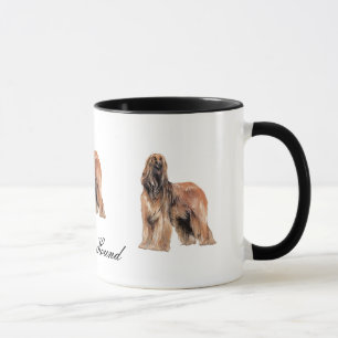 Keramisk mugg för afghansk hund