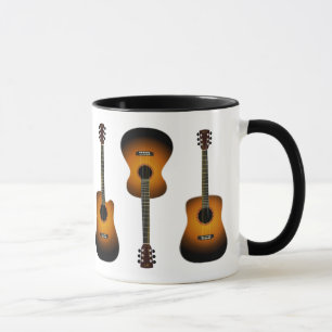 keramisk mugg för akustiska gitarrer