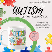 Keramisk Mugg för Autismstöd