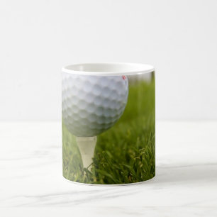 Keramisk mugg för Golfutslagsplatsdesign
