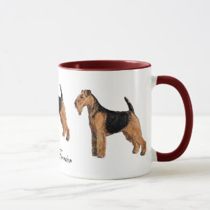 Keramisk mugg för walesisk Terrier