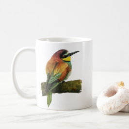 Keramisk mugg med Biätarfågel-design