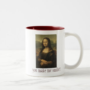 Keramisk mugg med Mona Lisa