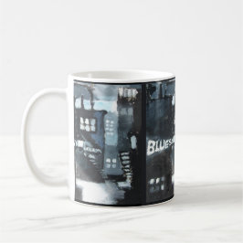 Keramisk mugg med samtida konstdekoren: Deppighet