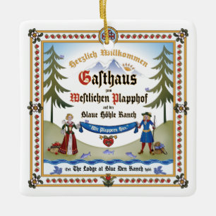 Keramisk ornament ~ Lodge-signal