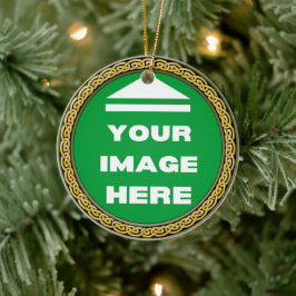 Keramisk ornament - Personlig - Lägg till bild / t