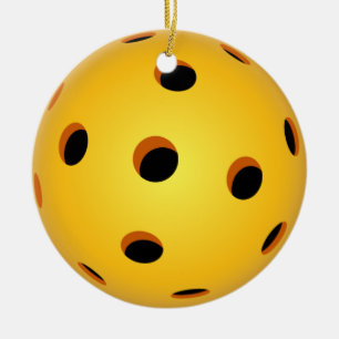 Keramisk Pickleball julprydnad - cirkla Julgransprydnad Keramik