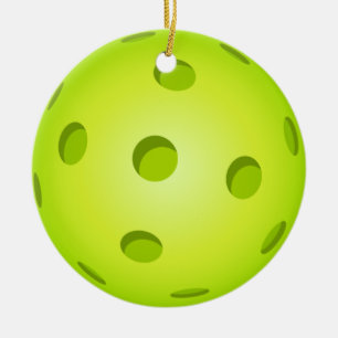 Keramisk Pickleball julprydnad - cirkla Julgransprydnad Keramik