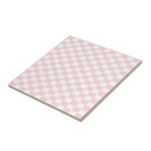 Keramisk platt rosa & vit fyrkantig
