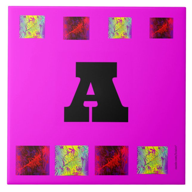 keramisk platta av brev kakelplatta (Framsidan)