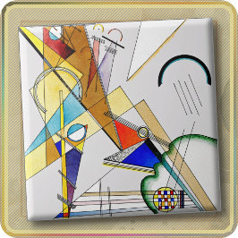 KERAMISK PLATTA - "Gewebe" - Wassily Kandinsky Kakelplatta