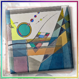KERAMISK PLATTA - "Grön" - Wassily Kandinsky Kakelplatta