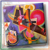 KERAMISK PLATTA - "I Blått" - Wassily Kandinsky