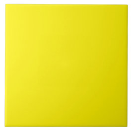 Keramisk platta - Ljusstark Gult - Dekorativ platt Kakelplatta