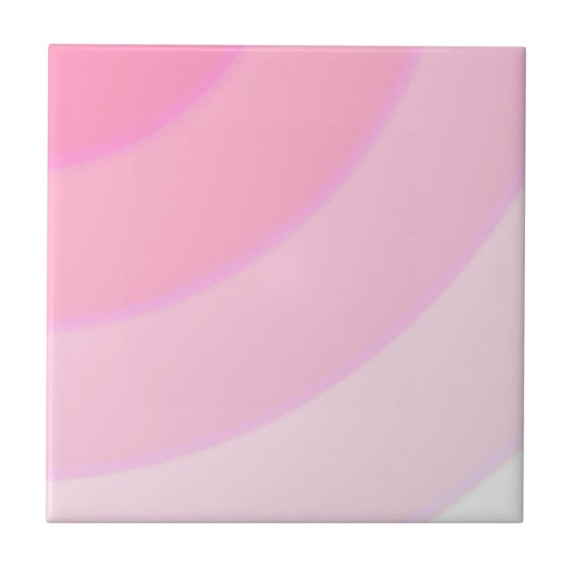 Keramisk platta med rosa virvlar kakelplatta (Framsidan)