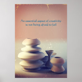 Keramisk pottery Fortfarande Life II Blue Orange S Poster