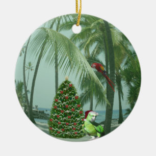 Keramisk prydnad för hawaiansk jul julgransprydnad keramik