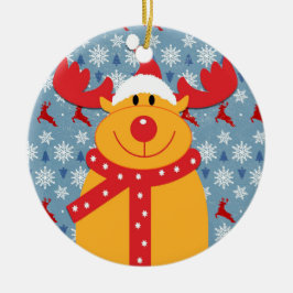 Keramisk prydnad för kall julren julgransprydnad keramik