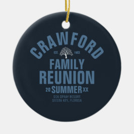 Keramisk prydnad för personligfamiljmöte julgransprydnad keramik