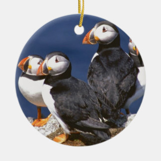 Keramisk prydnad för puffin-tastic julgransprydnad keramik