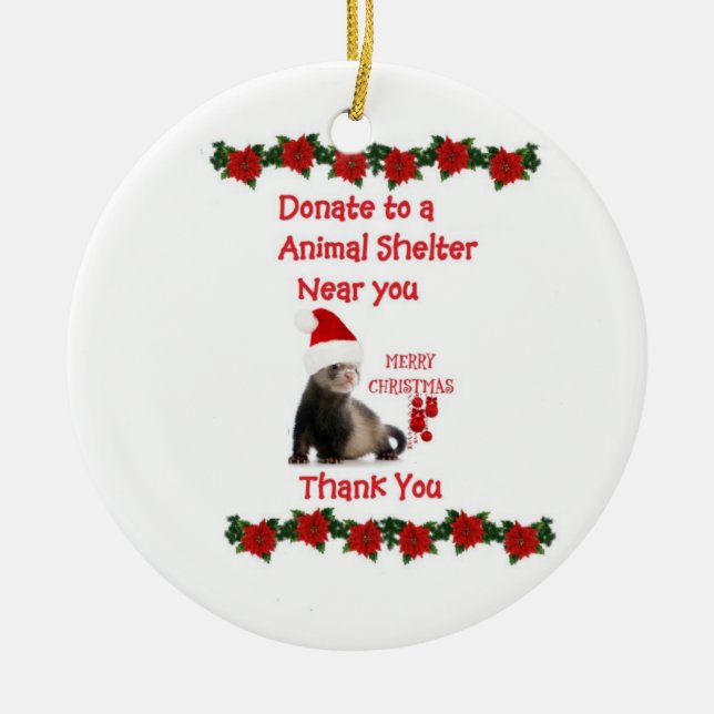 Keramisk prydnad för vesslajul julgransprydnad keramik (Framsidan)