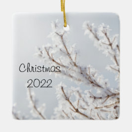 Keramisk prydnadsföremål för Helgdag i Icicle Coll Julgransprydnad Keramik