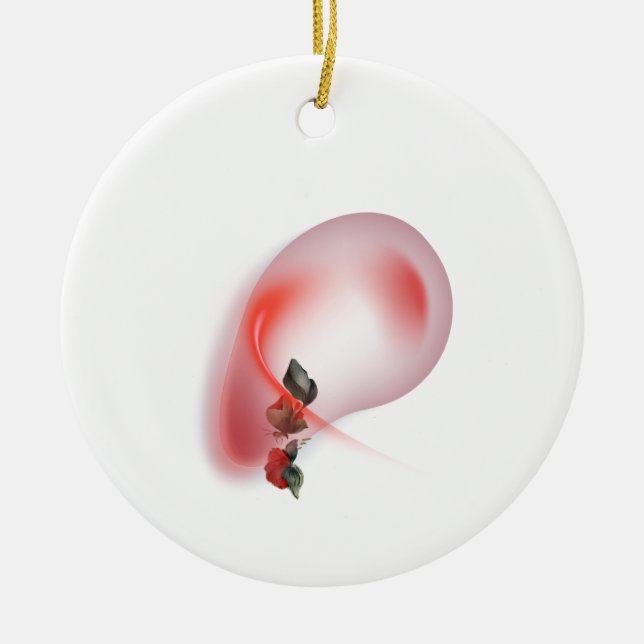 Keramisk prydnadsföremål julgransprydnad keramik (Framsidan)