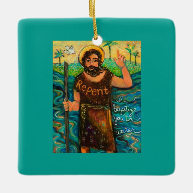 Keramisk prydnadsföremål julgransprydnad keramik (Framsida)