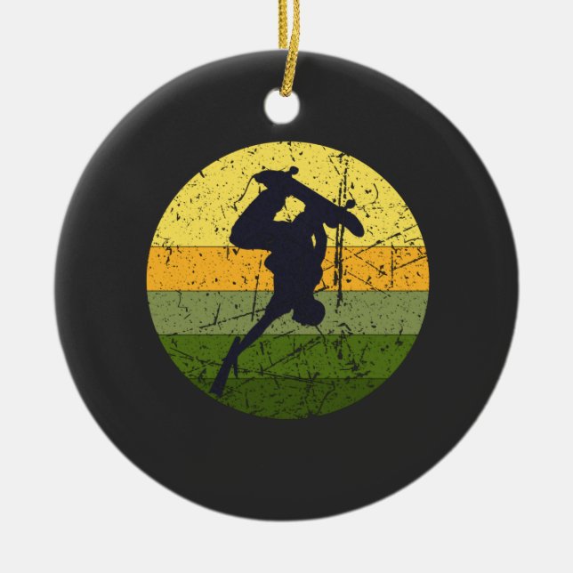 Keramisk prydnadsföremål julgransprydnad keramik (Framsidan)