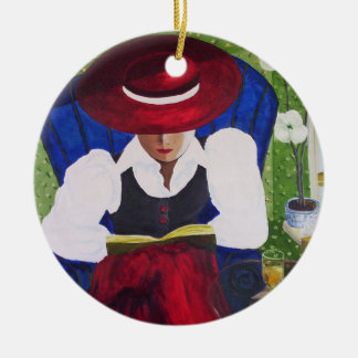 Keramisk prydnadsföremål julgransprydnad keramik