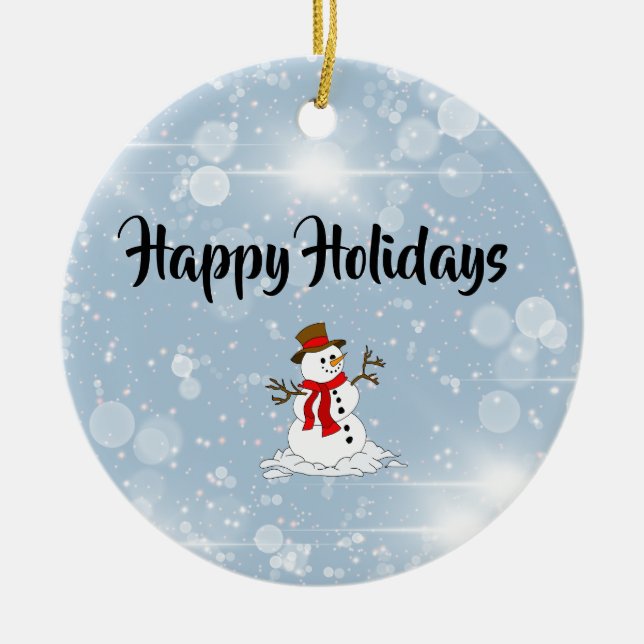 Keramisk prydnadsföremål julgransprydnad keramik (Framsidan)