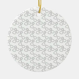 Keramisk prydnadsföremål julgransprydnad keramik