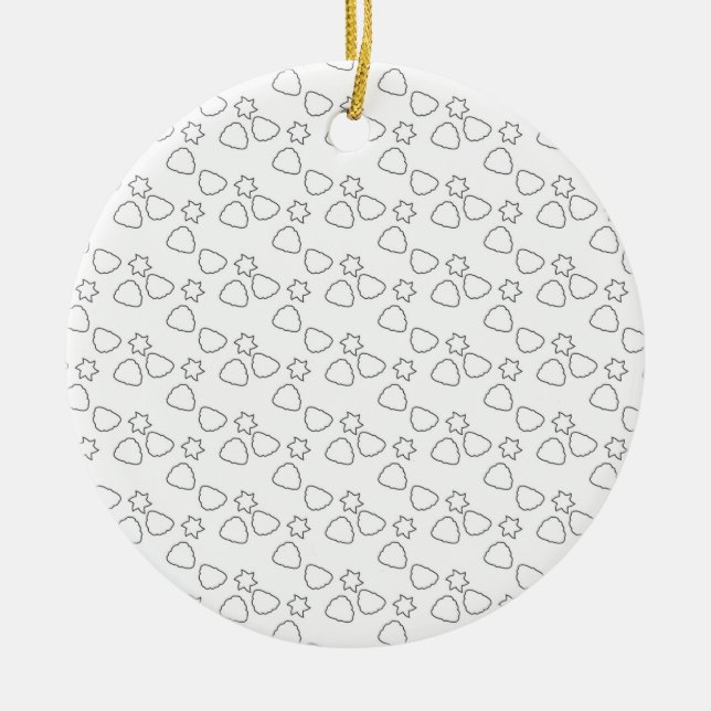 Keramisk prydnadsföremål julgransprydnad keramik (Framsidan)