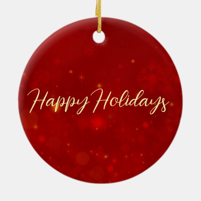 Keramisk prydnadsföremål julgransprydnad keramik (Baksidan)