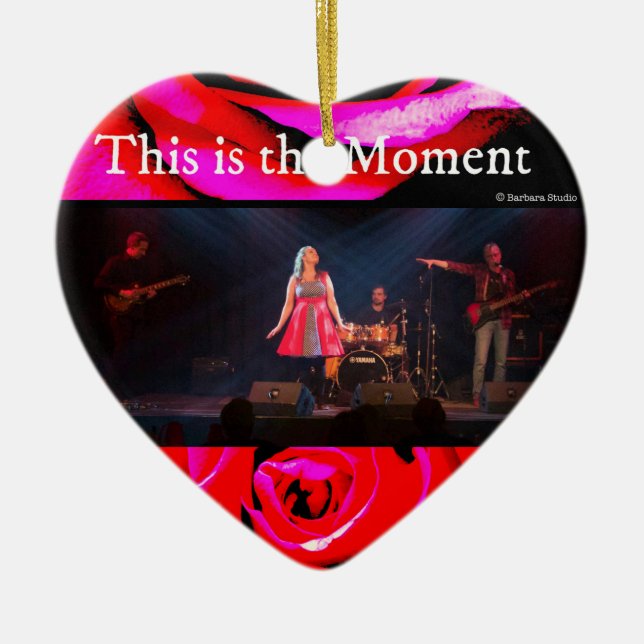 Keramisk prydnadsföremål julgransprydnad keramik (Framsidan)