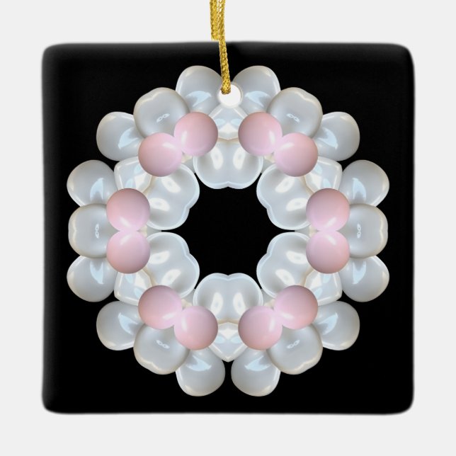 Keramisk ruta julgransprydnad keramik (Framsida)