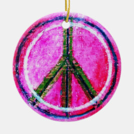 Keramisk ruta julgransprydnad keramik