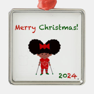 Keramisk ruta julgransprydnad metall