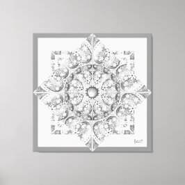 Keramisk Snöre grått Canvastryck