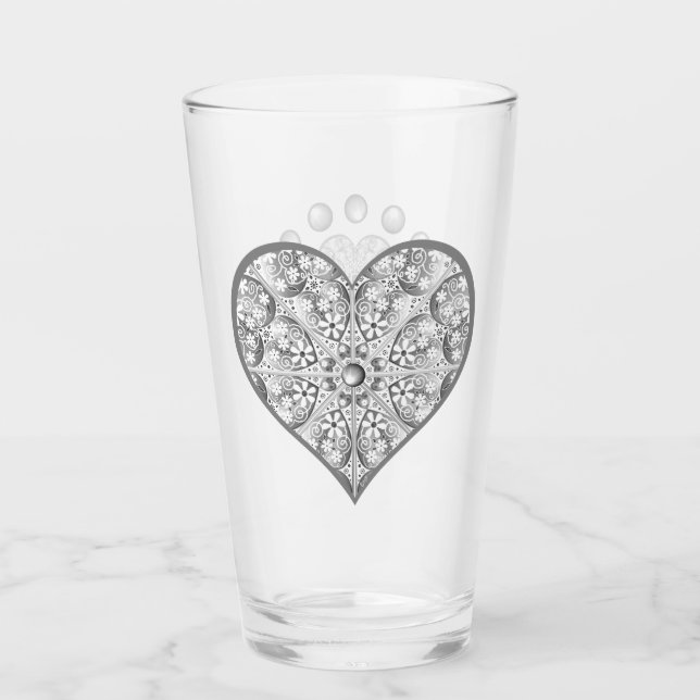 Keramisk Snöre grått Glaskopp (Framsida)