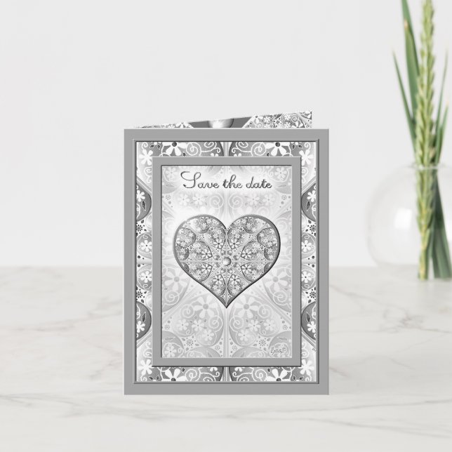 Keramisk Snöre grått Inbjudan (Framsida)