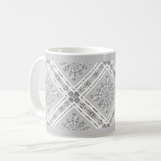 Keramisk snöre Grått Kaffemugg (Framsida vänster)