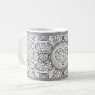 Keramisk snöre Grått Kaffemugg