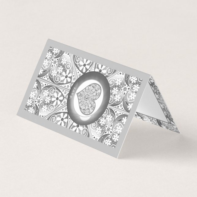 Keramisk Snöre grått Kort (Framsida)