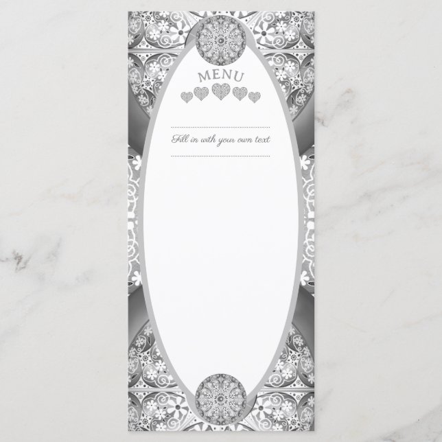 Keramisk Snöre grått Meny (Framsida)