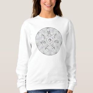 Keramisk snöre grått och snöflake t shirt