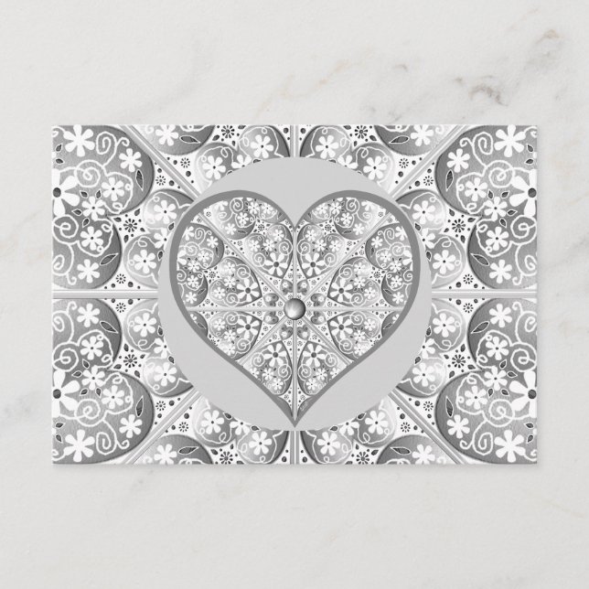 Keramisk snöre Grått Tilläggskort (Framsida)